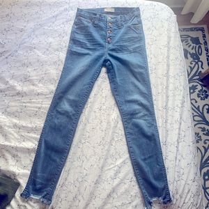 High waisted Madewell jeans, size 28